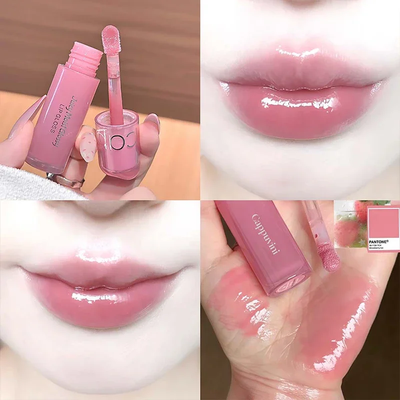 CAPPUVINI Juicy Lip Tint Glänzender Lipgloss Spiegelglanz Flüssiger Lippenstift Feuchtigkeitsspendender Lipgloss Koreanische Kosmetik – Detail 11