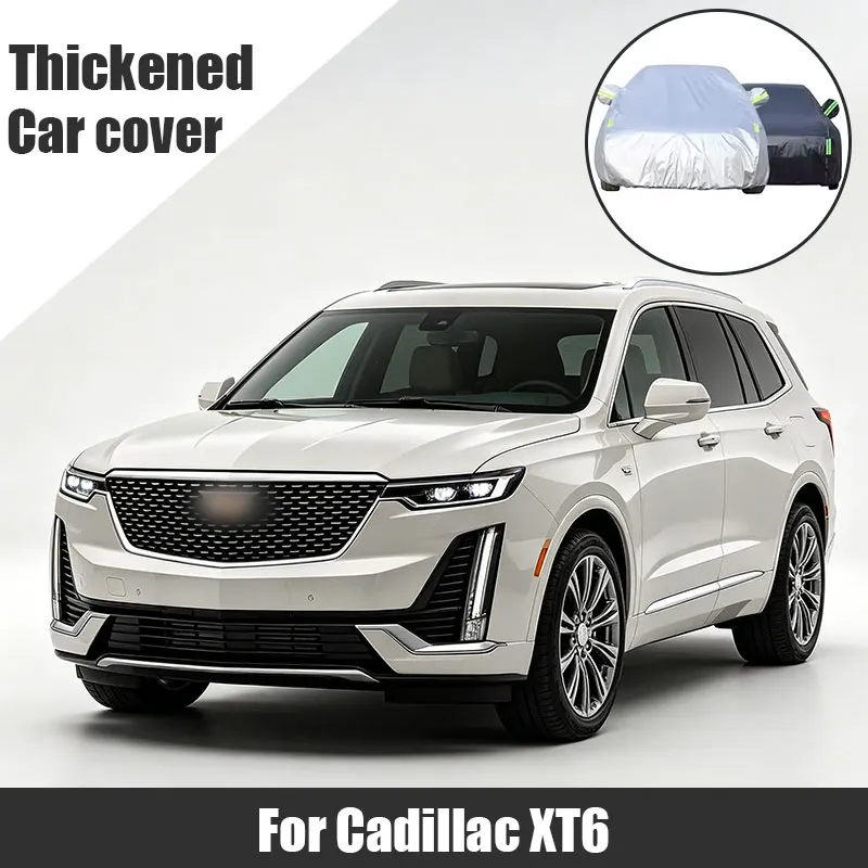 

For Cadillac XT6 Car Cover Side Zipper Waterproof Dustproof Sun Protection Exterior Accessories
