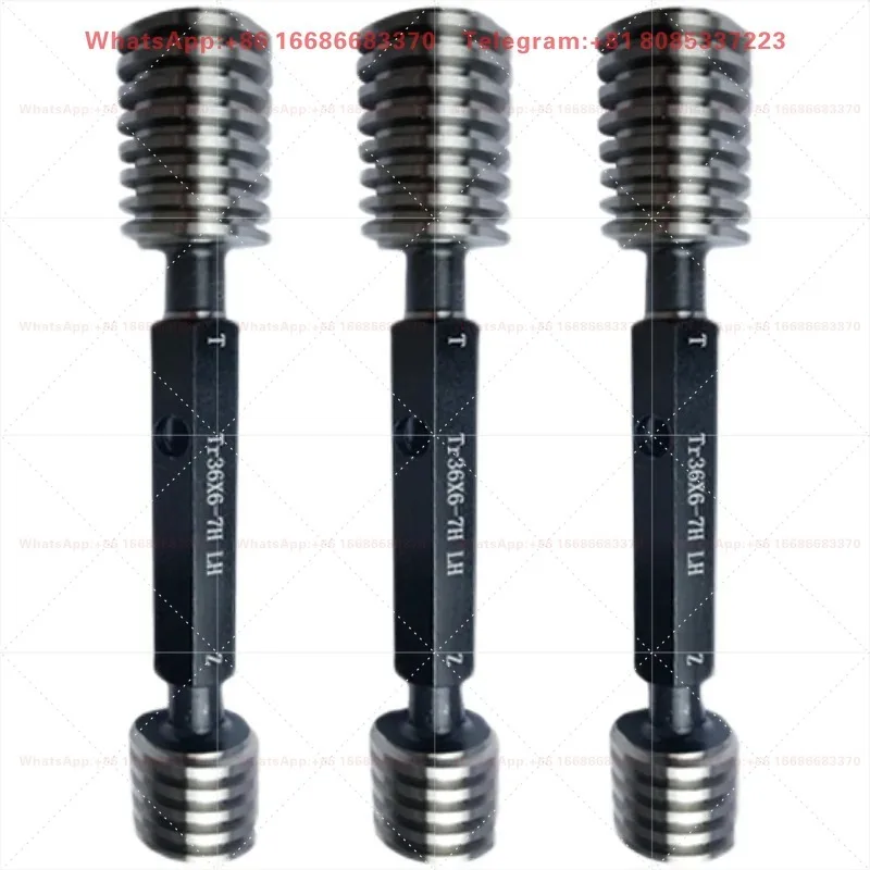 Trapezoidal thread plug gauge Tr 24 26 28 30 32 34 36 38 40 42 × 3 × 5 × 6  T type