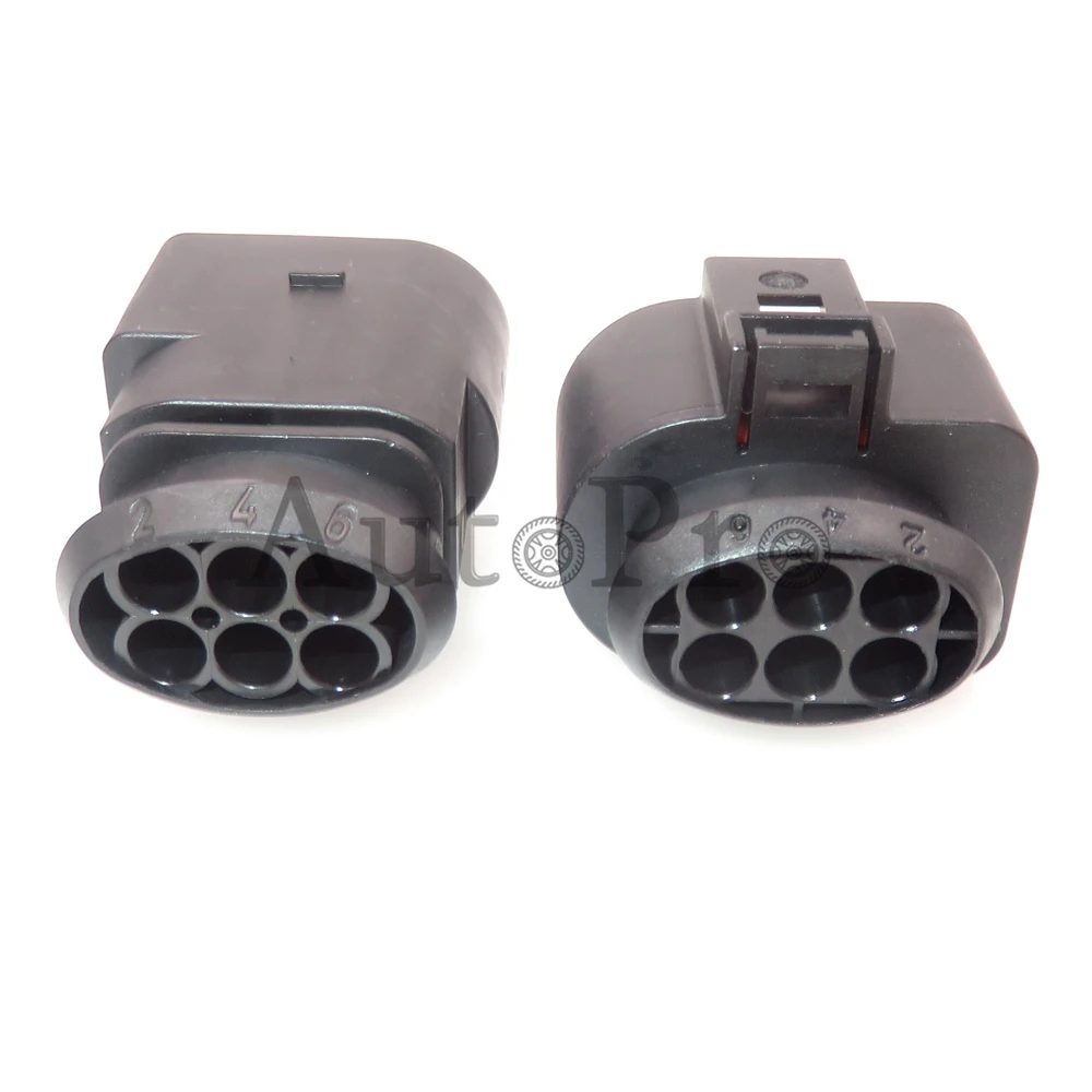 1 Set 6 Hole 1J0973833 1J0973733 AC Assembly Car Male Female Docking Wire Cable Plug Auto Plastic Housing Connector for Audi VW