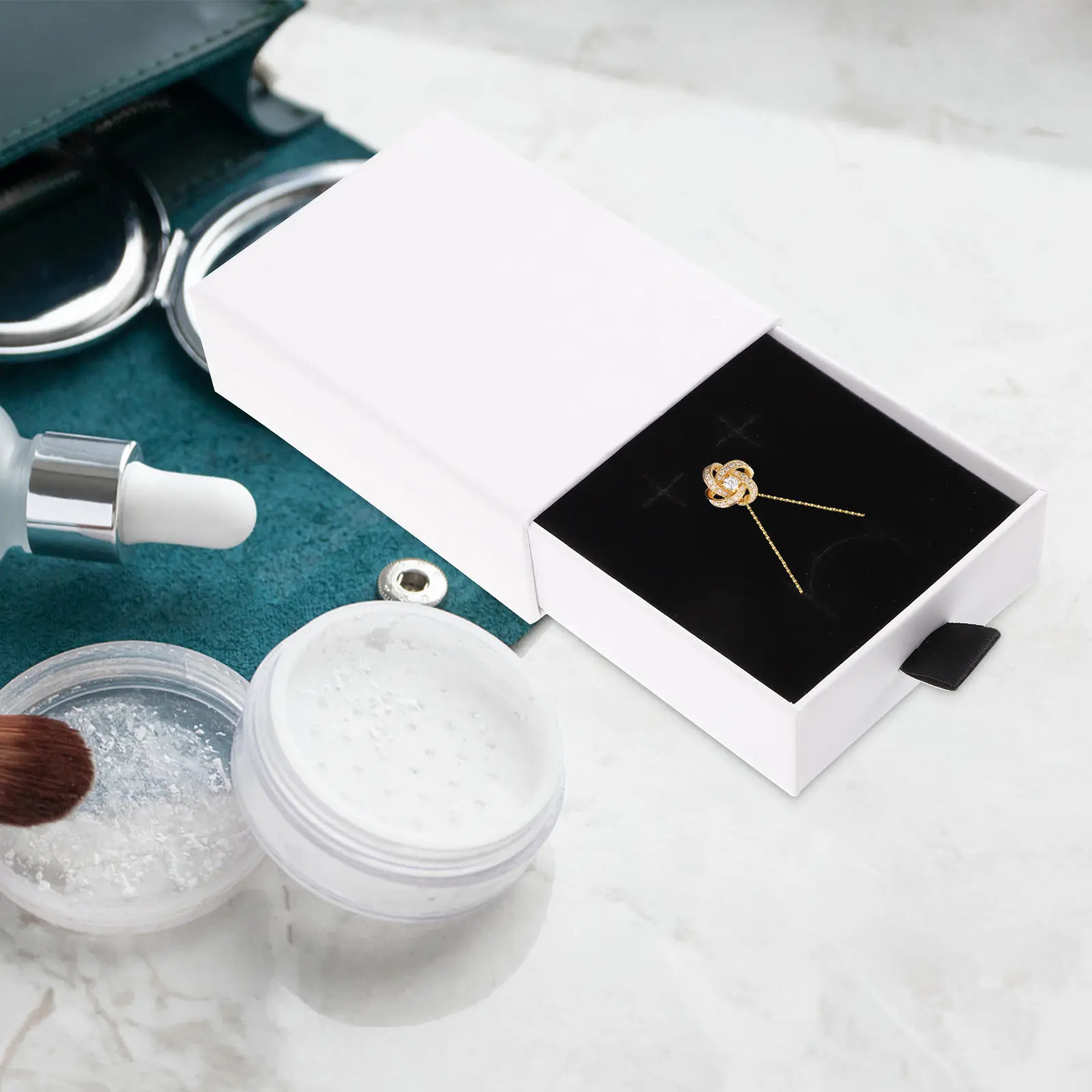 

20Pcs Jewelry Packaging Box Drawer Design for Organizing Displaying Gifting Small Items Storage Jewelry Box