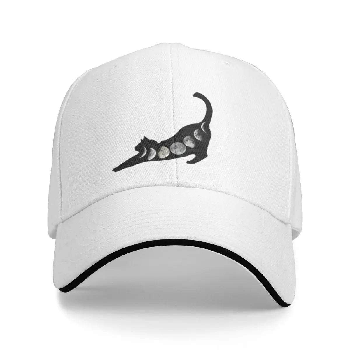 Moon Black Cat High-end Baseball Cap Women Men Unique Outdoor Coquette Beach Sunscreen Hats Hot Sale Peaked Cap