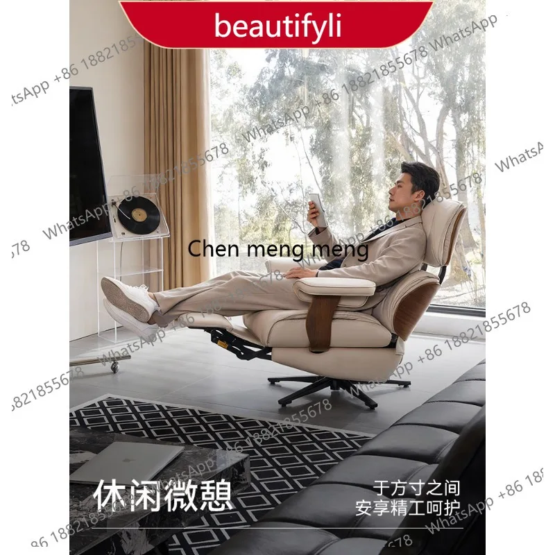 

01A Second-hand style electric single sofa chair home comfortable sedentary leather recliner living room lounge chair