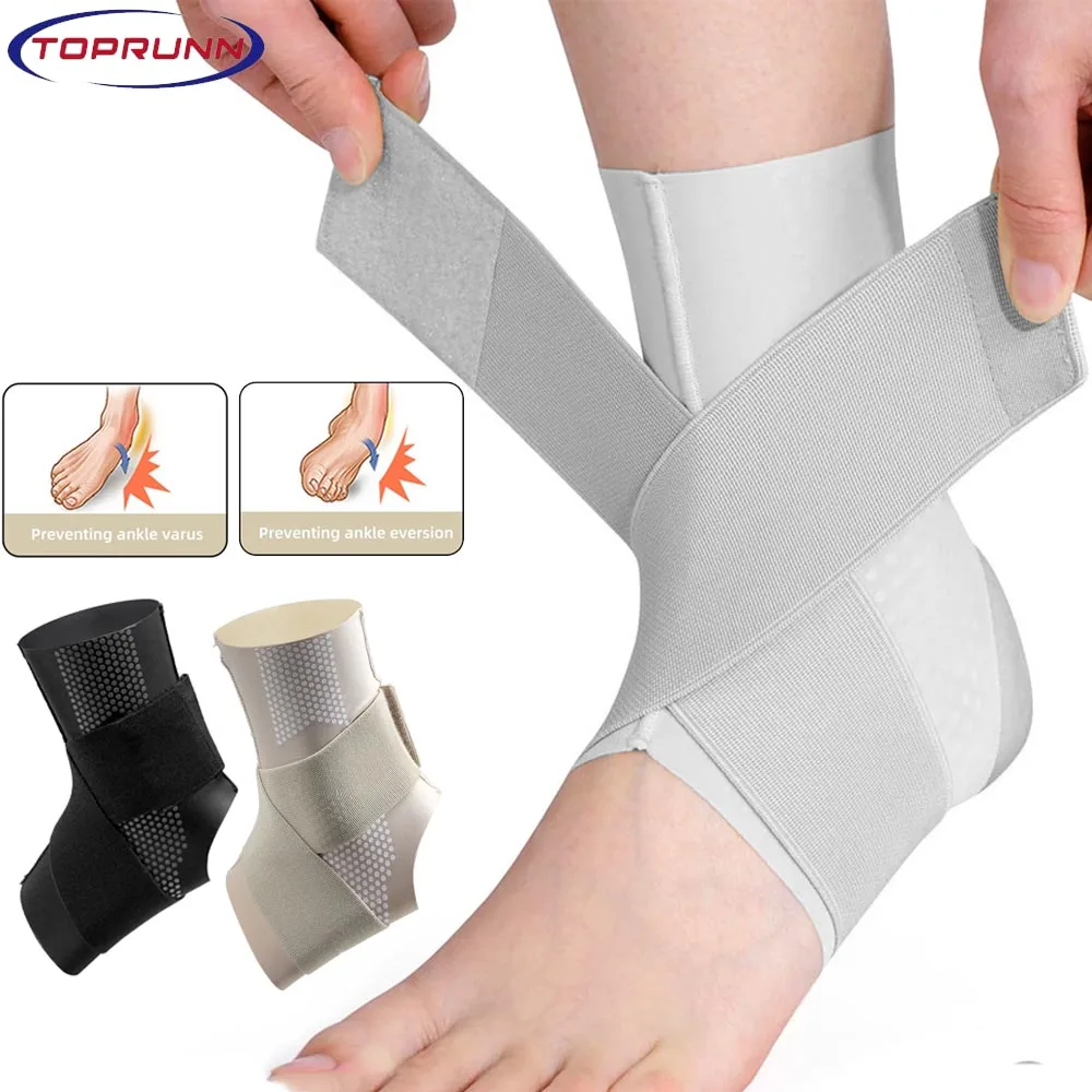 

1PC Ankle Brace for Men & Women,Ultra Thin Adjustable Compression Ankle Wrap,Ankle Support for Plantar Fasciitis,Sprained,Sports