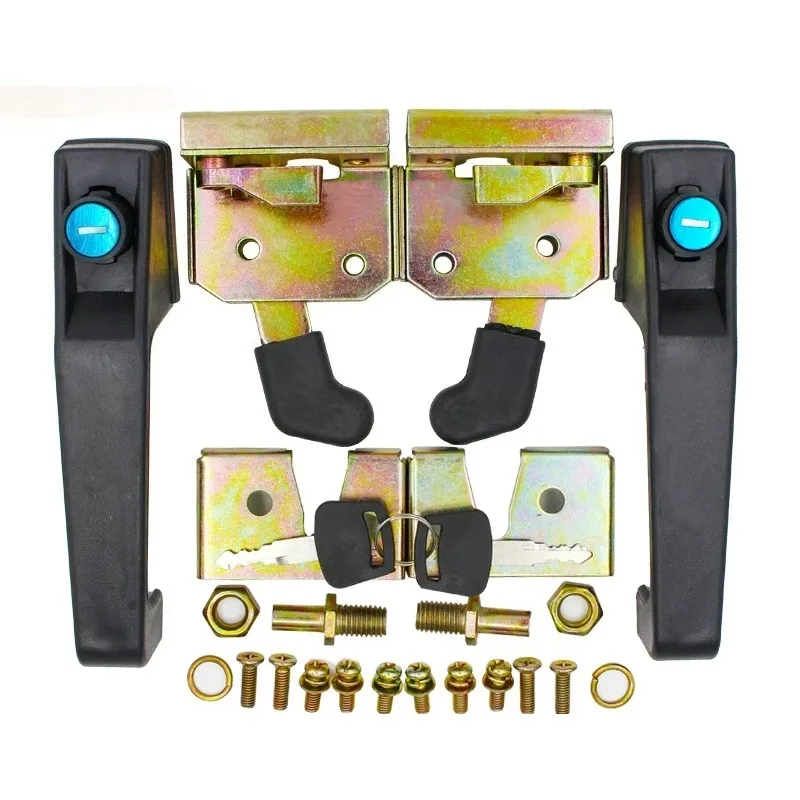 Electric tricycles, four-wheelers, enclosed caravan locks, door lock assemblies, door handles, inner lock plates, pull handles,