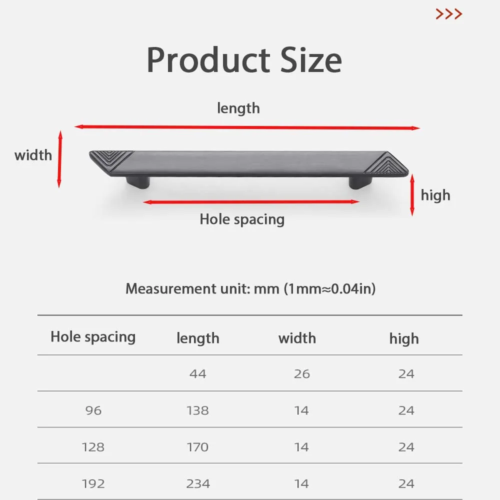 Schranktürgriff Grau Schwarz Moderner minimalistischer Kleiderschrank Schrank Schublade Schranktürgriff Langer Griff High-End-Türgriffe