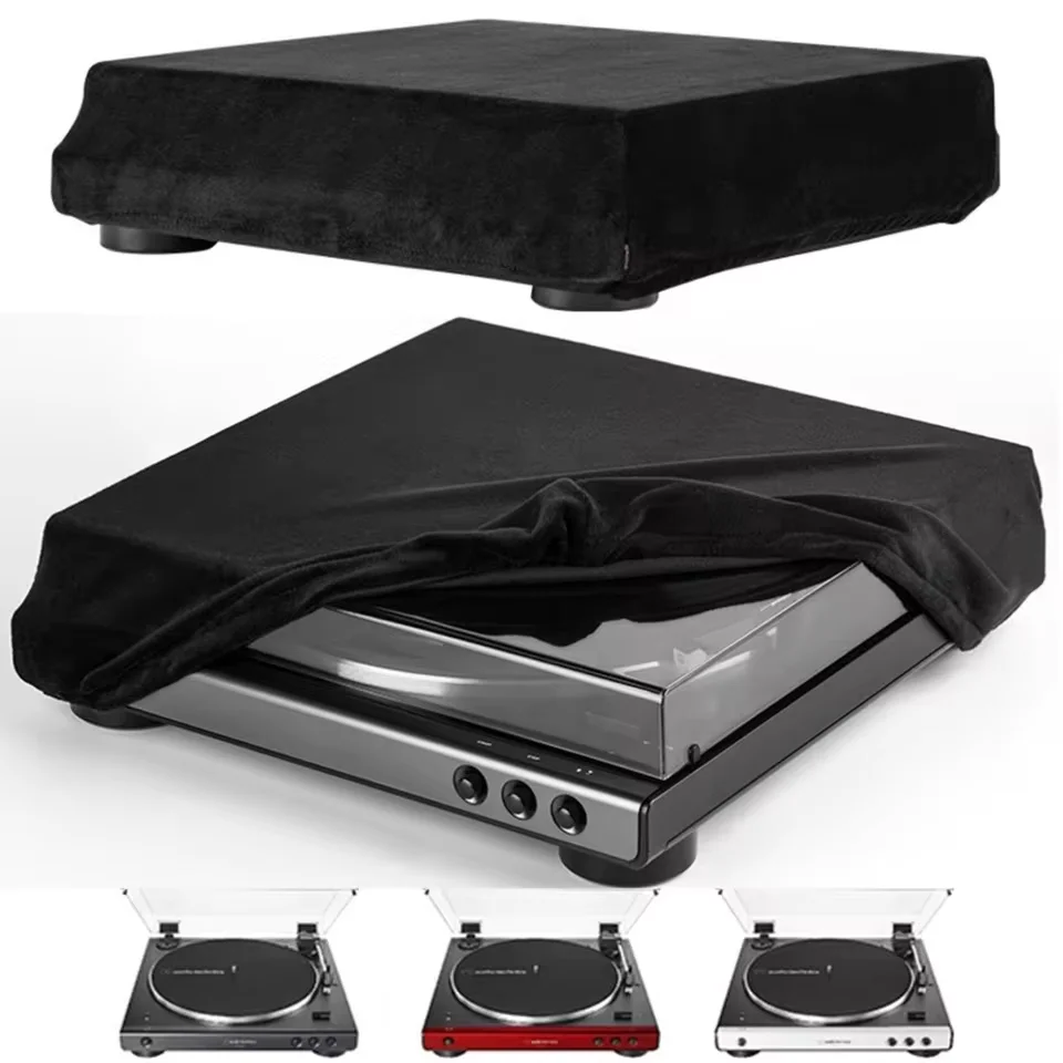 Turntable Dust Cover Foldable Turntable Sleeves Spandex High Elasticity Dustproof Protective Cover For Audio-Technica AT-LP60XBT