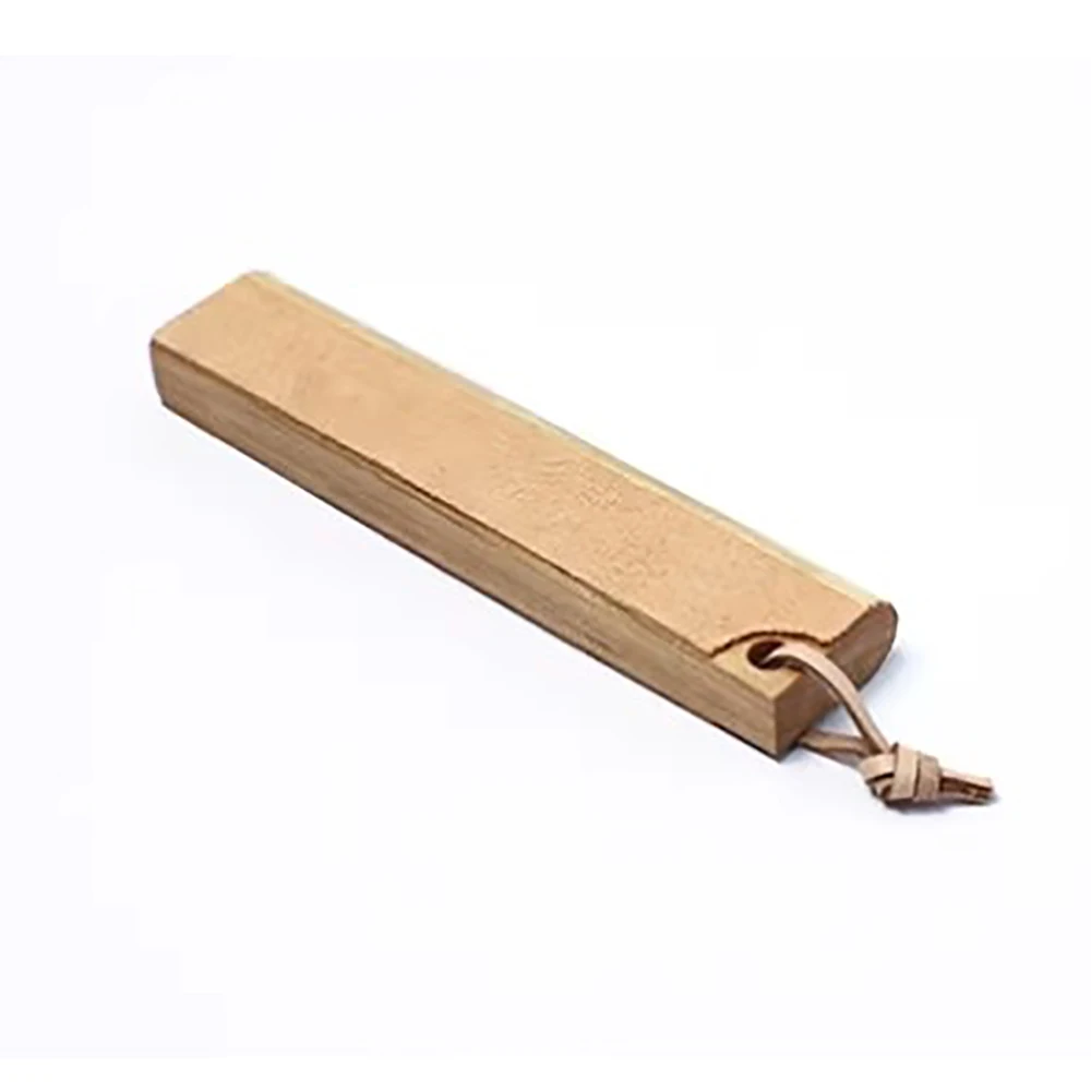 

Portable Dual-Grit Stropping Board with Leather & Polishing Compound - Cherry Wood