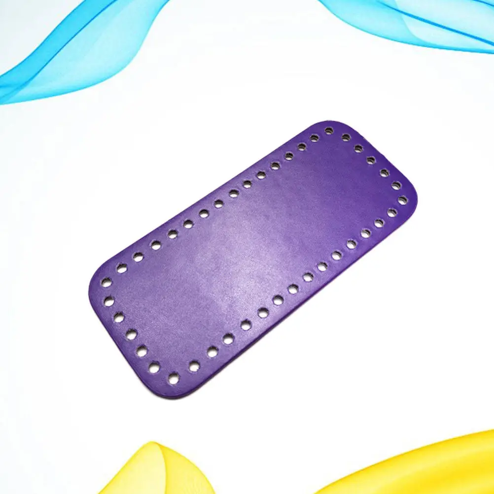 

DIY Bag Bottom Crochet PU Pad Lamination Smooth Shining Finish Multiple Vent Holes Wear Resistant Easy Clean