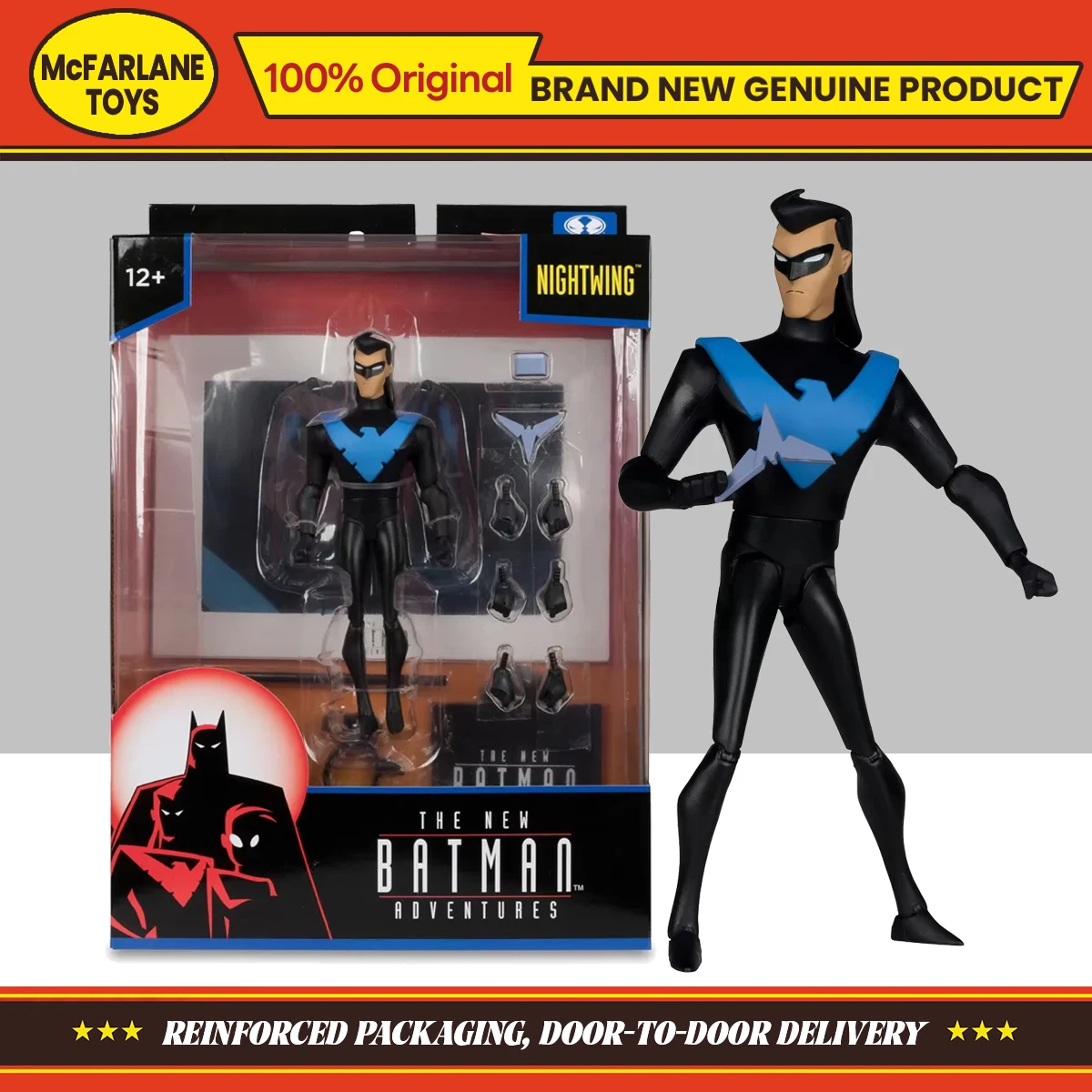 McFarlane DC The New Batman Adventures ：Nightwing 6 inches Action Figure Toys Collection Model Doll Ornament Gifts