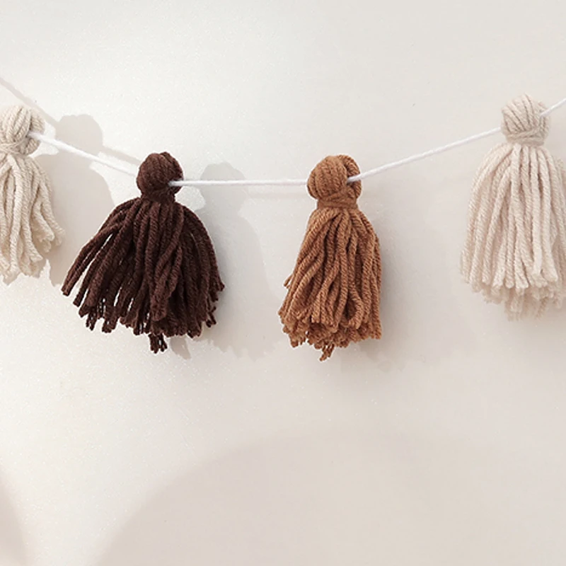 1pc Wool tassel hair ball flag birthday party supplies1pc Wool tassel hair ball flag birthday party supplies