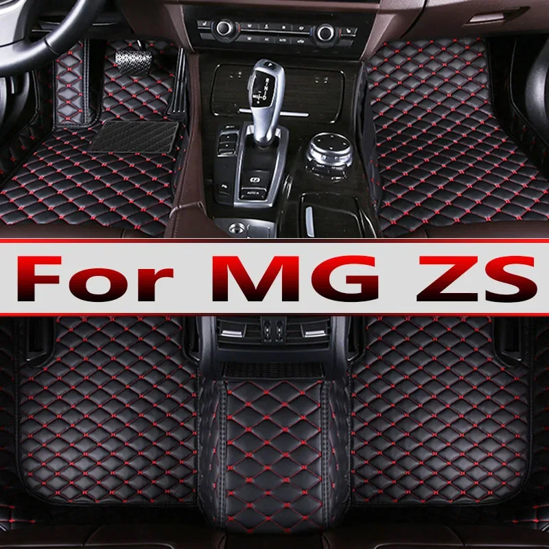 Non-hybrid Car Mats For MG ZS ZX ZST Astor ZS11 Crossover 2018~2022 Waterproof Floor Mats Push Button handbrake Car Accessories