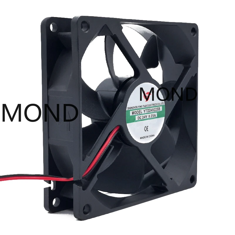 YTD249225B Server Cooling Fan 9cm 90*90*25MM DC24V 0.25A Frequency Converter Welding Machine Inverter Cooler Radiator Fan New