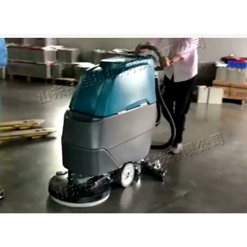 Electric floor washer hand push workshop industrial floor sweeper hotel marble ground brush machine