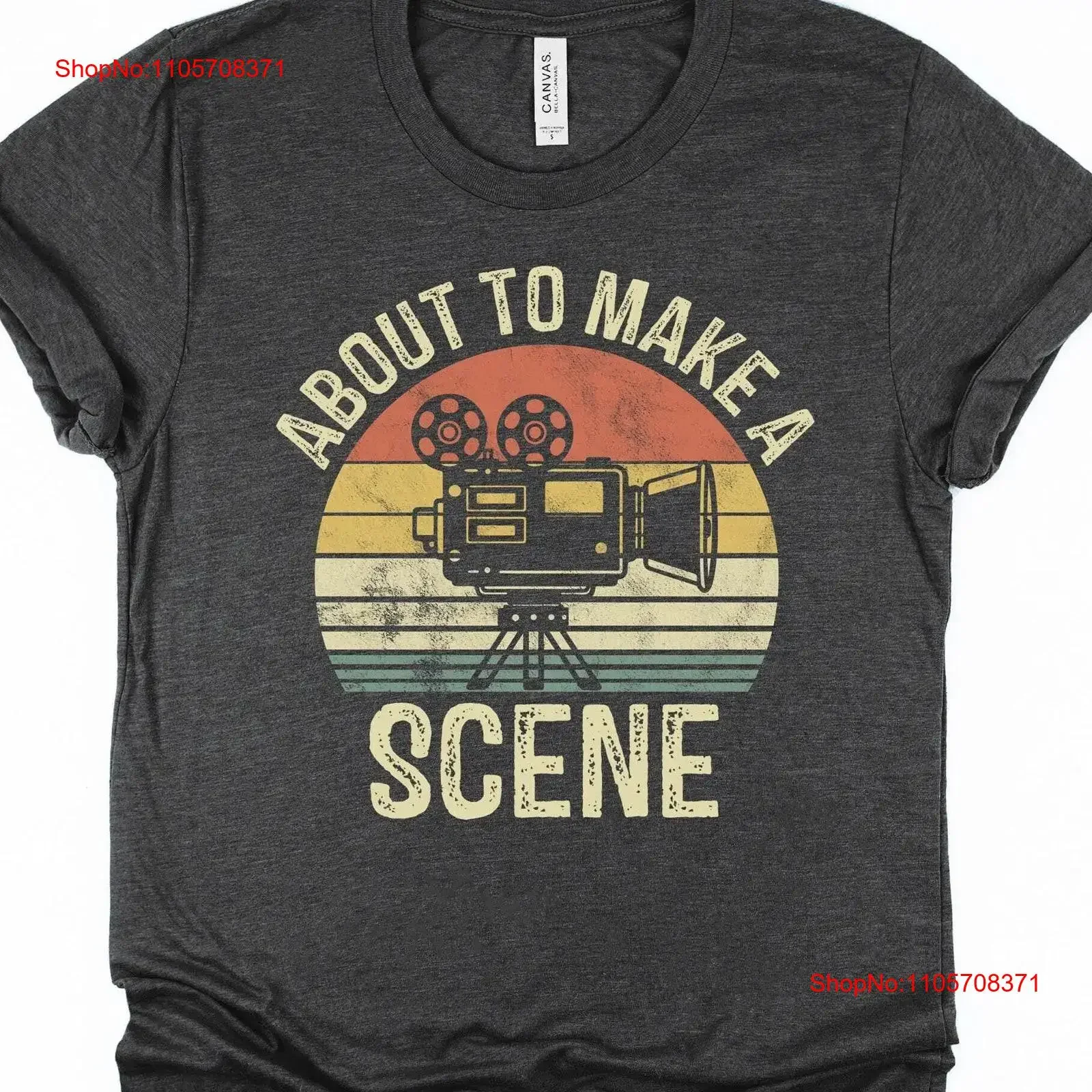 About To Make A Scene T Shirt SweaT Funny Filmmaking Film Director Enthusiast Movie Maker Crew vintage Washed Casual homme