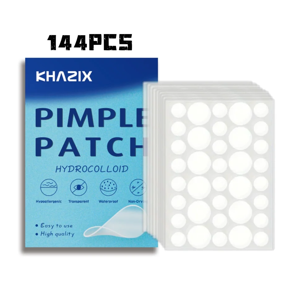 144pcs Star Acne Patches - Gentle, waterproof & breathable. Colorful star design for all skin types. Discreet & effective