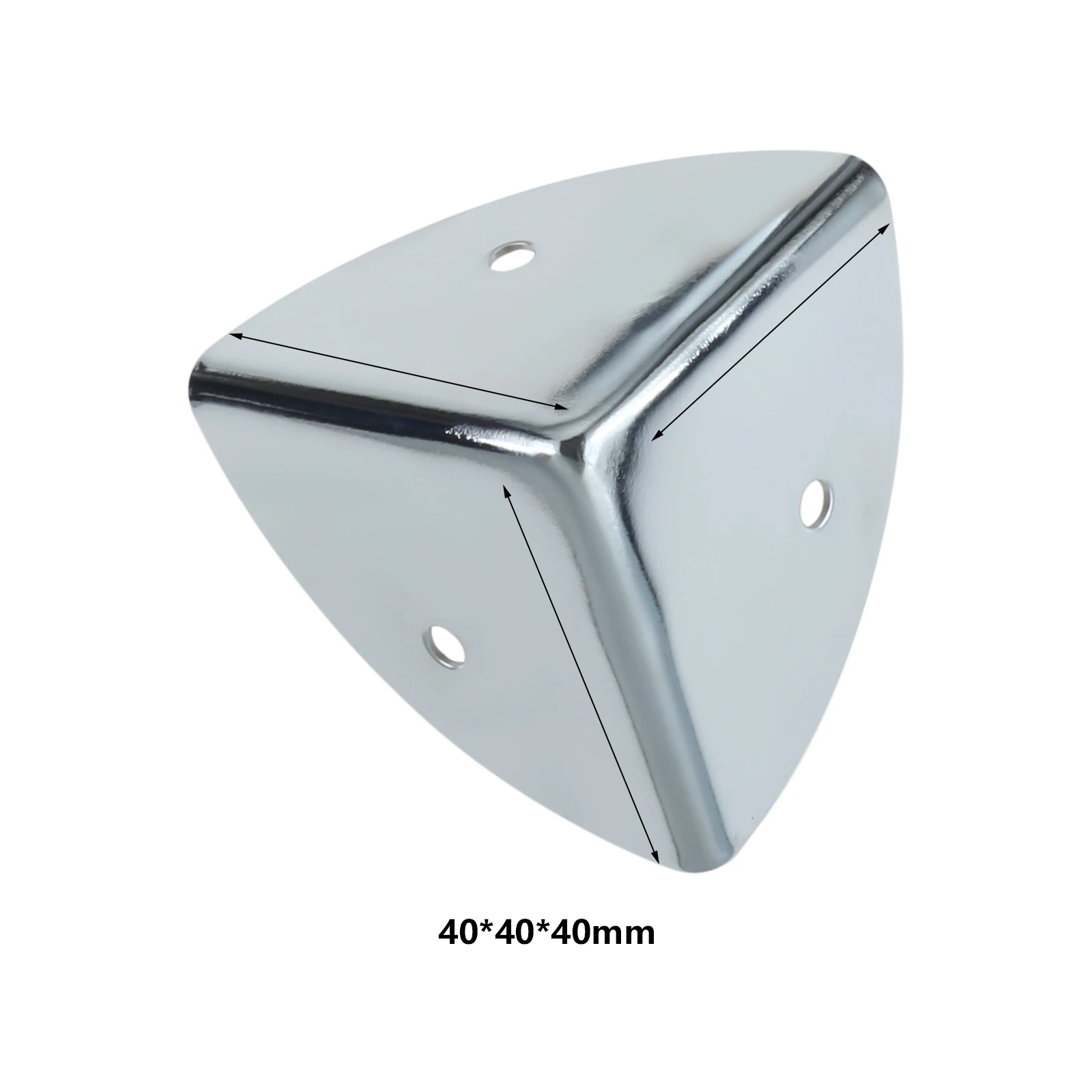 4pcs Flight Case Metal Corner Brackets Luggage Corner Protectors Wooden Box Angle Furniture Three Corner Guard Case Edge Cover - view 6