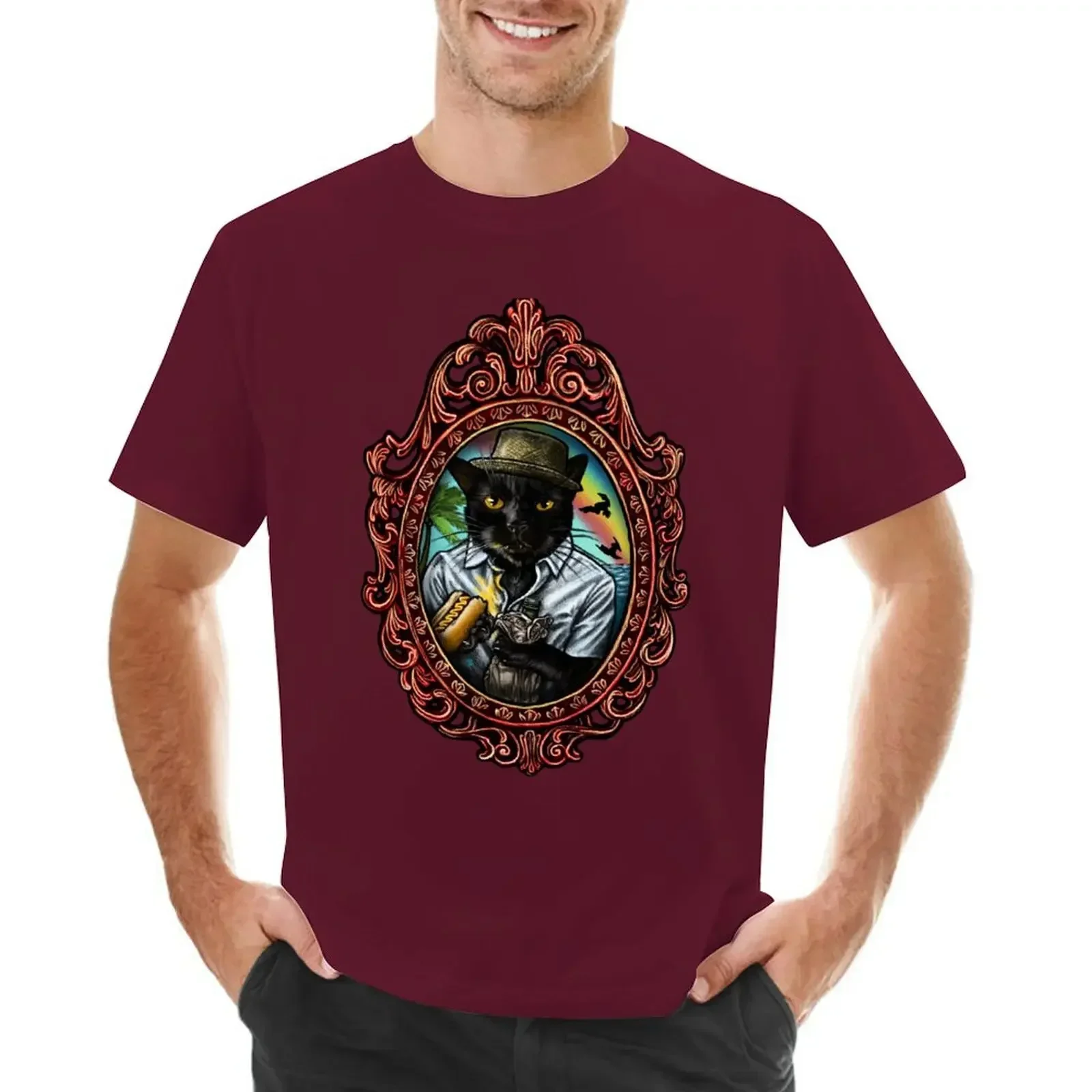 Kitsch Cameo: Bedraggled Beach Cat T-Shirt boys whites basketball graphic tees plus sizes mens t shirts casual stylish