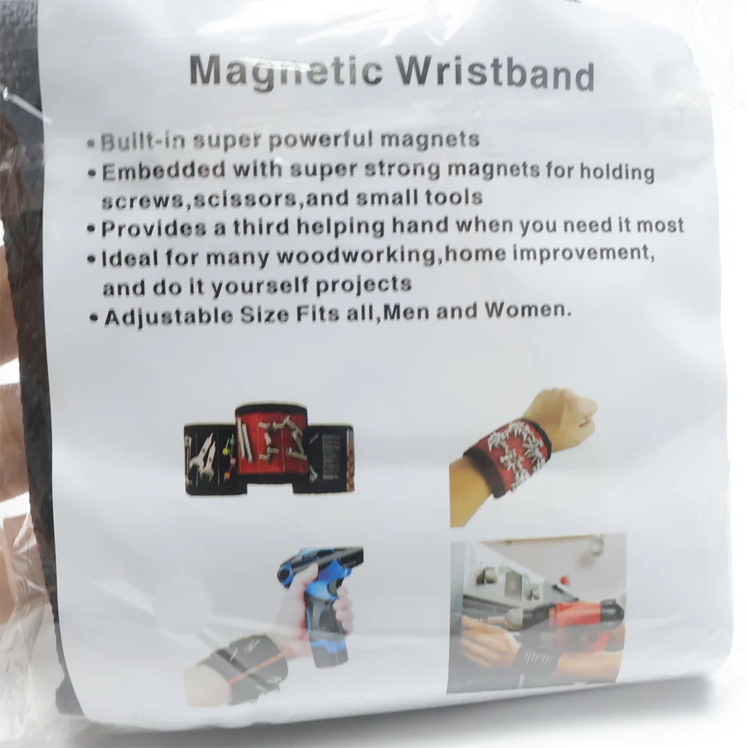 Magnetic Wristband for Holding Screws,Nails，Drilling Bits,Wrist Tool Holder Belts with Strong Magnets,Cool Gadgets DIY - view 6