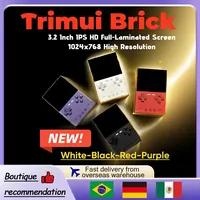 Trimui Brick Handheld Game Console Retro Video Game Console 3.2-Inch HD IPS Screen1024x768Resolution Portable Open-Source Design