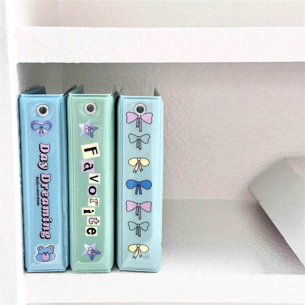 KPOP Ins Cartoon Rabbit Bear Cute Three Inches Pvc Album Photo Cute Girl Chasing Stars Album Photo Kpop Binder Photocards Holder