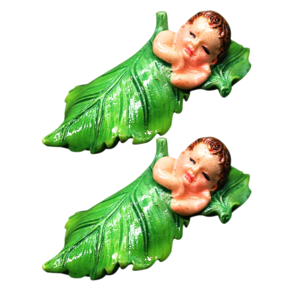 

2pcs Flower Fairy Ornament Resin Figurines Garden Decorations Outdoor Gardening Sculpture Mini Landscape