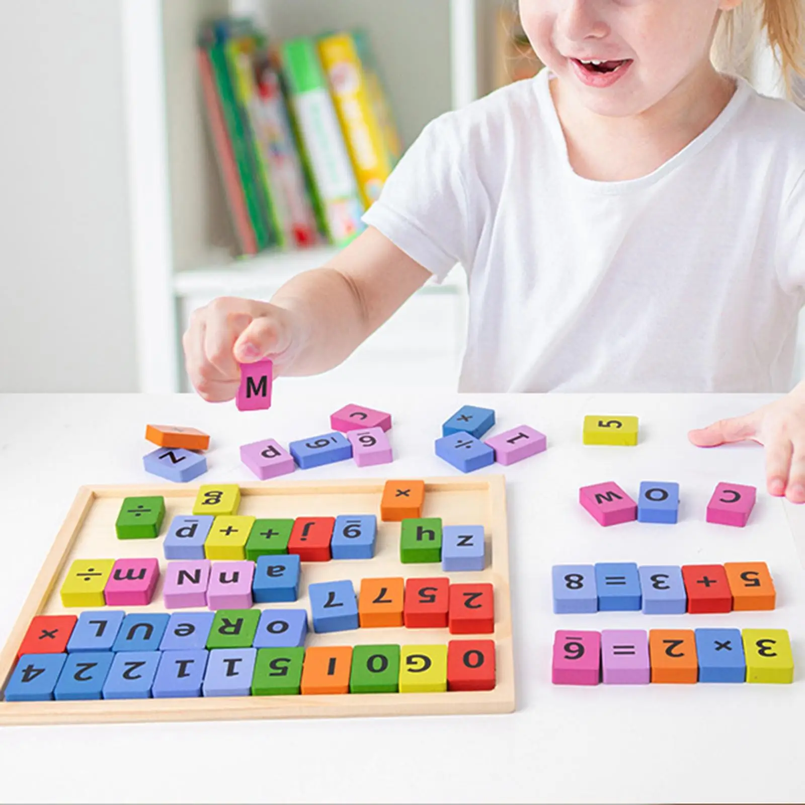 Wooden Number Games ,Crafts Mulitcolor English Enlightenment
