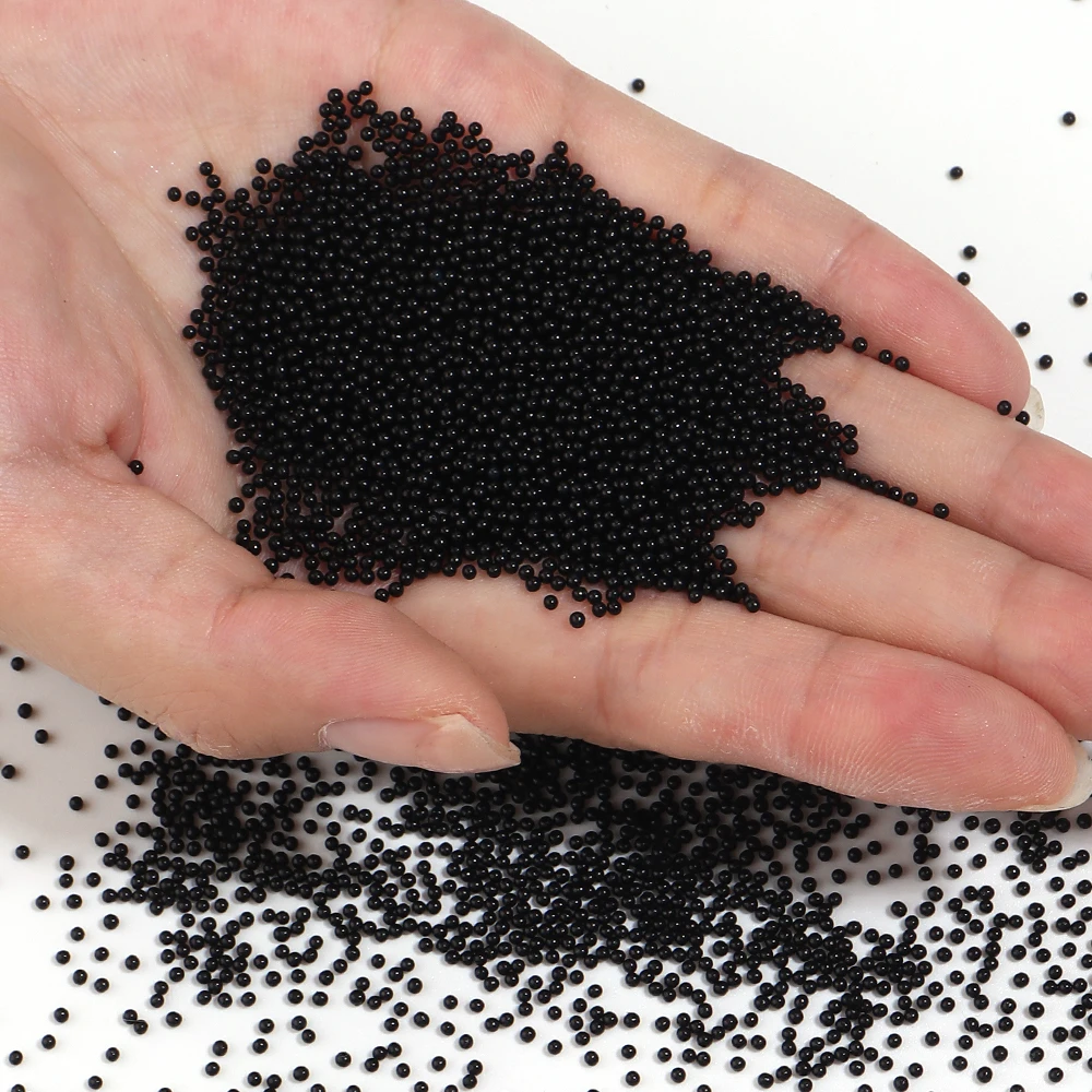 5-1000 Stück 1,5-30 mm schwarze ABS-Imitationsperlen ohne Loch, runde lose Abstandsperlen für die Schmuckherstellung, DIY-Armbänder, Halsketten – Detail 7