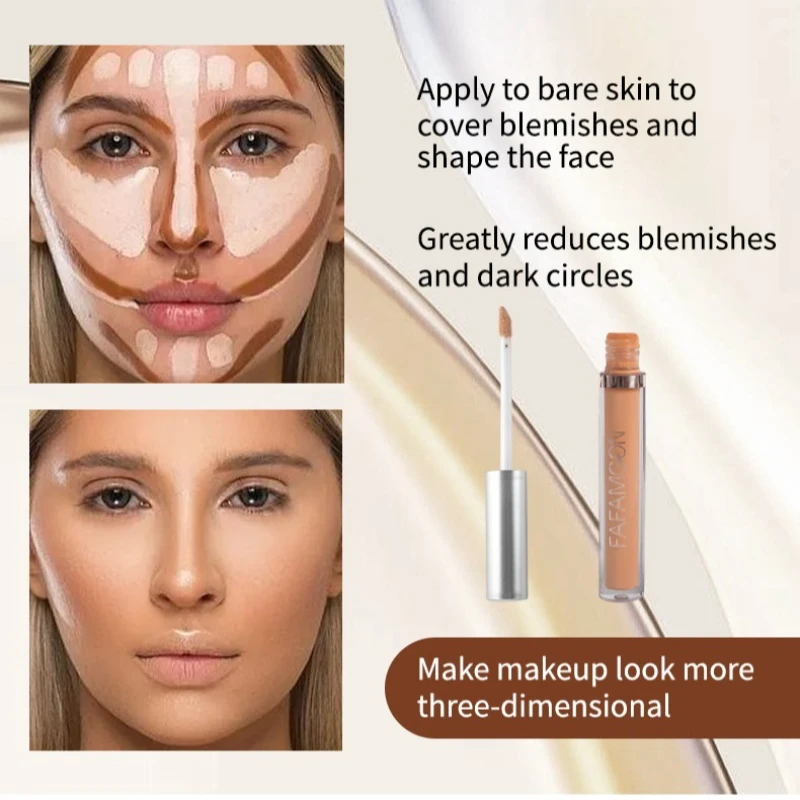 Correcteur monochrome pour embellir et éclaircir le correcteur de maquillage naturel longue durée 8 couleurs pour l'acné et les cernes noirs