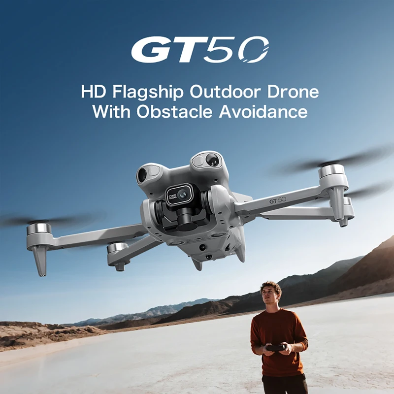 GT50 RC Drone 4K HD Aerial Photography Remote Control Aircraft WIFI FPV Optical Flow Positioning Obstacle Avoidance Quadcopter