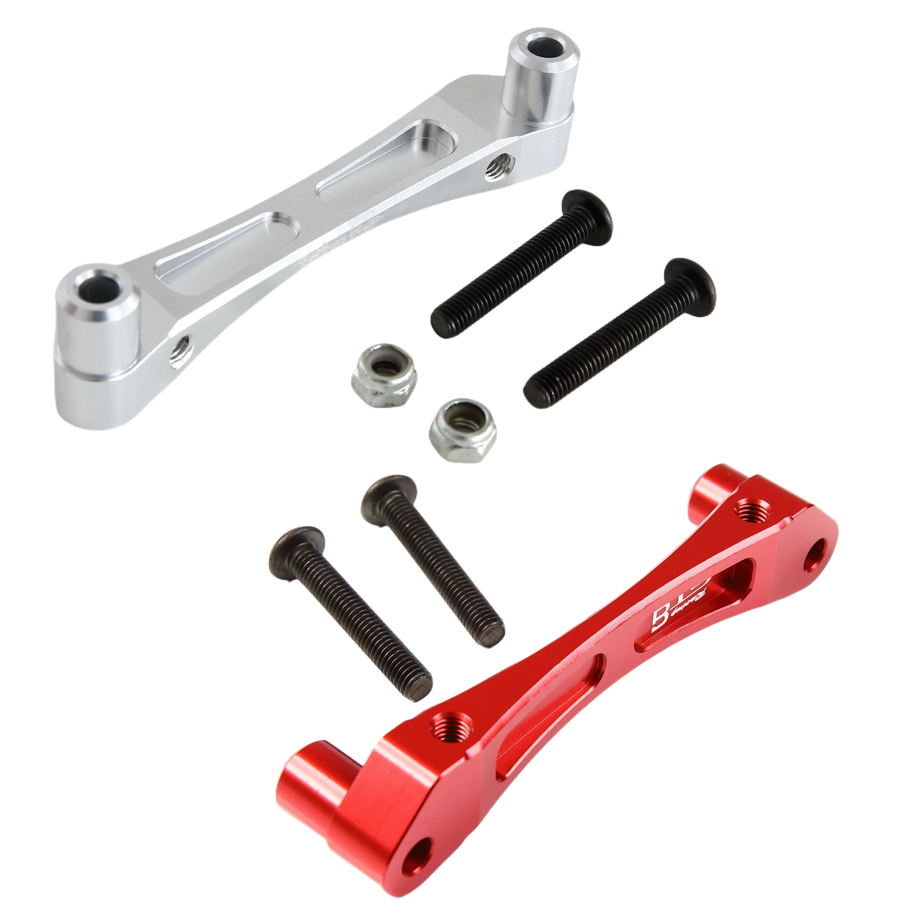 GTBRacing CNC Aluminum Engine Mount for 1/5 RC Gas Car LOSI Desert buggy DBXL  (Silver / Red)