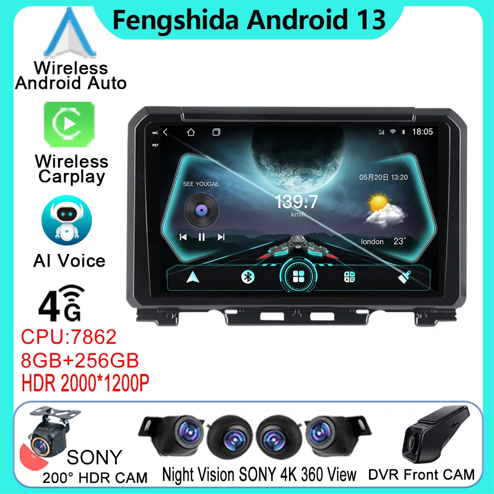 

Android For Suzuki Jimny JB64 2018 - 2020 Car Radio Stereo Head Unit AUTO Carplay GPS DVD Screen Navigation Multimedia Player TB