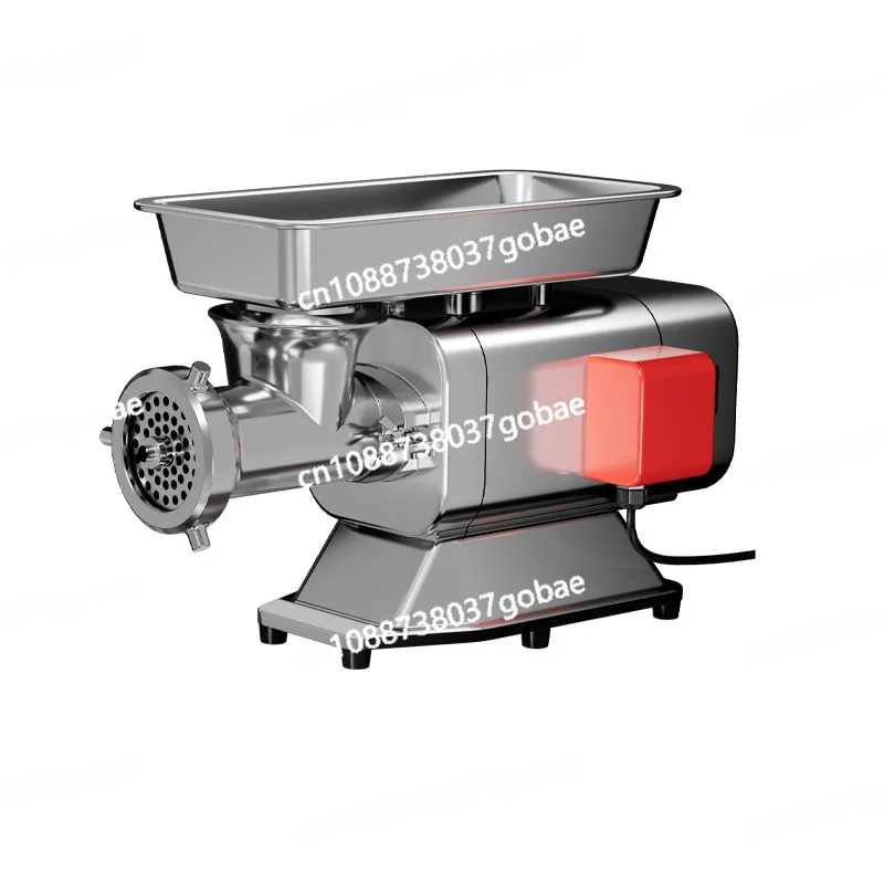 Meat grinder high-power commercial stainless steel large butcher shop with frozen meat
