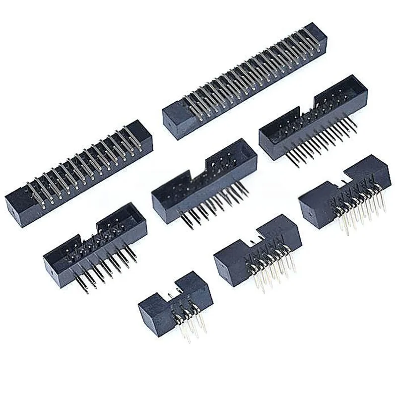 20PCS 10PCS 2.0mm Pitch Simple Right Angle IDC Socket, DC3 DC3-6/8/10/12/14/16/20/30/40P Bent Pin
