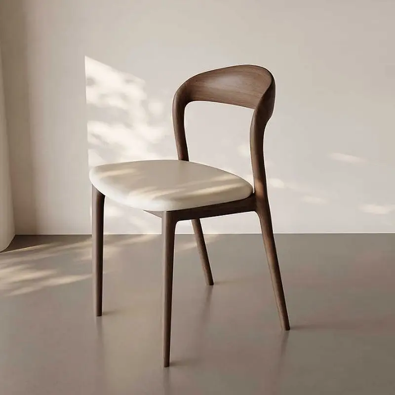 Nordic Minimalist Solid Wood Dining Chair Modern Designer Backrest Home Study Office Chair