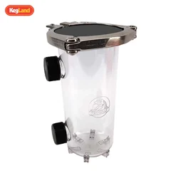 Kegland FermZilla-contenitore di raccolta Tri-conico-600ml con (morsetto Tri Clover, tappo terminale e sigillo) birra birra fatta in casa