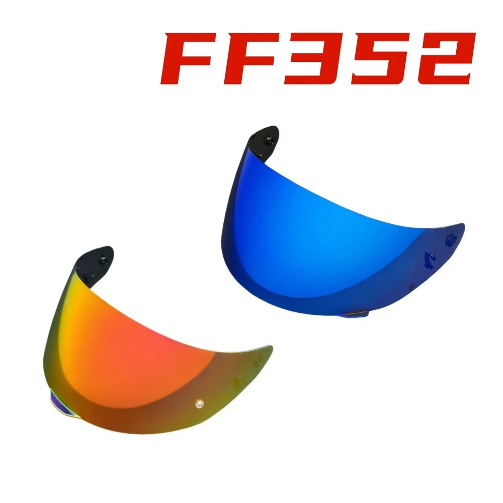 Full‑Face Helmet Visor for FF352 FF802 ROOKIE FLA Electroplated Mirrored Replacement Face Shield Motorcycle Riding Accessories