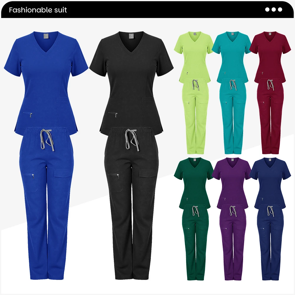 Trajes de trabajo de esteticista de alta calidad, ropa de enfermería para comprobar la salud, conjunto de uniforme de Hospital para mujer, uniformes de Spa, accesorios para enfermeras