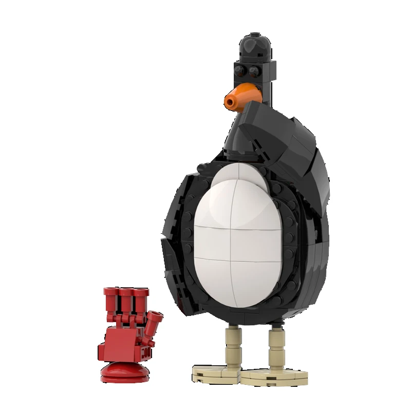 Pingüino modelo MOC bloque de construcción ladrillo regalo de vacaciones creativo juguete de bloques de construcción 215 piezas, adecuado para toda la arquitectura enthus