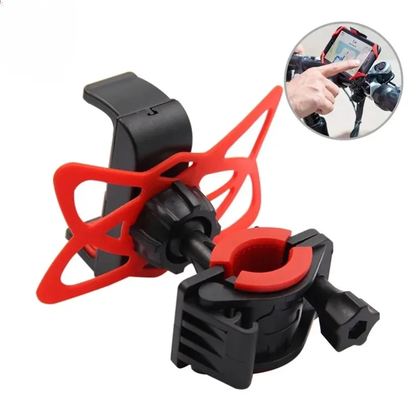 Motorcycle Silicone Mobile Phone Holder Stand Rubber Band Fix Belt Bicycle Mobile Phone Mount Anti-Slip Motorcycle Phone Mount