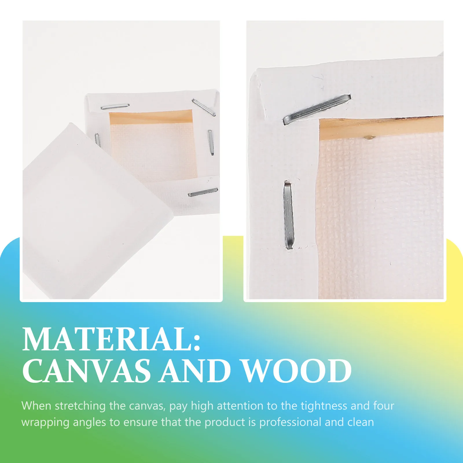 12 Pcs Blank Canvas Panels Decorative Painting Board Frame Drawing Boards Bulk Framed
