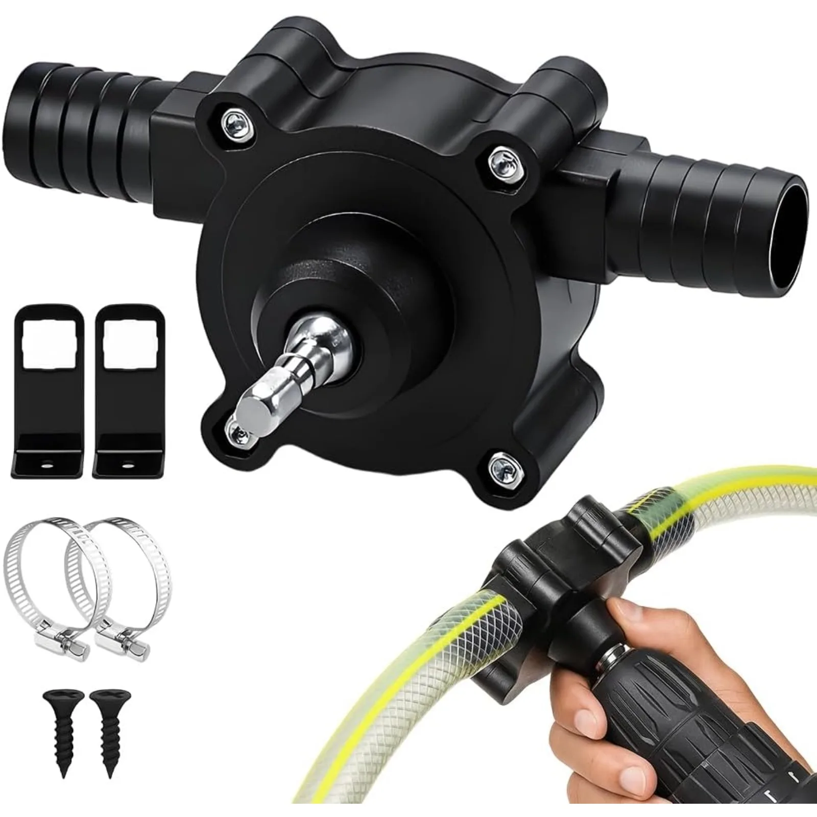 

Drill Pump for Water Transfer, Self-Priming Electric Drill Powered Pump, Portable Hand Drill Water Pumps for Gasoline