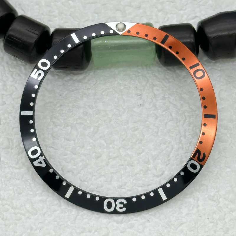 Mod 36.5mmX30.6mm Aluminium Curved Retro Watch Bezel Insert NH35 Bezel Fits Vintage Submariner NH35 NH36 Movement  Case Watch Be