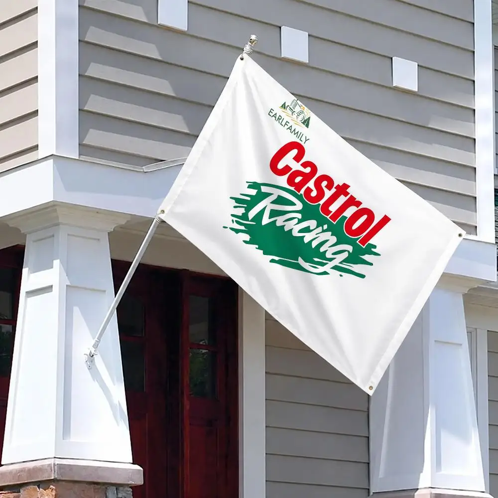 Castrol Castrols MOTOR Oil Flags Tapestry Decorative Suitable For Outdoor Camping Family Parties And Garden Walls Gift
