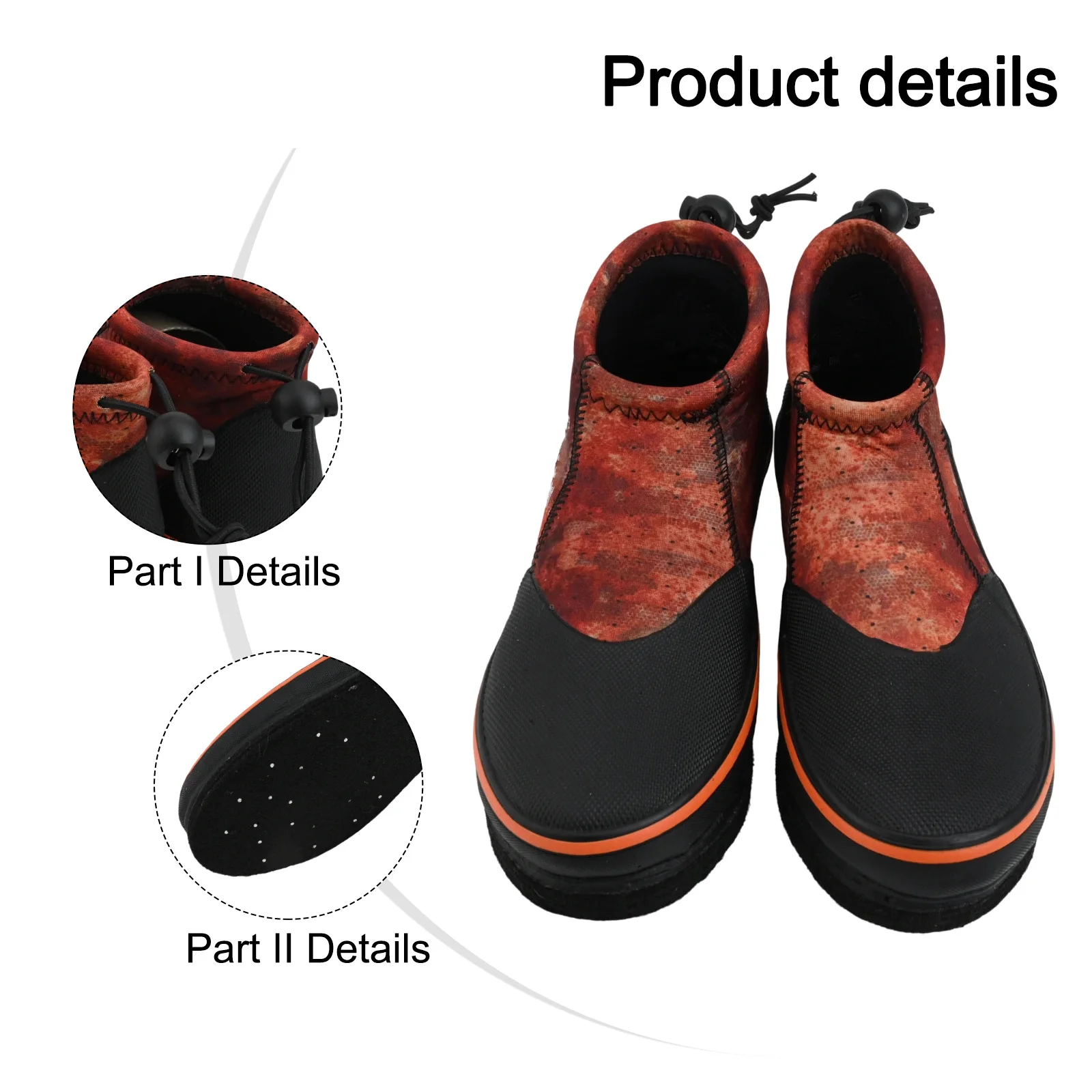 

Охотничьи рыболовные ботинки для пляжной рыбалки, нескользящие рыболовные ботинки с прецизионной прошивкой, прогулочные ботинки из камня и грязи