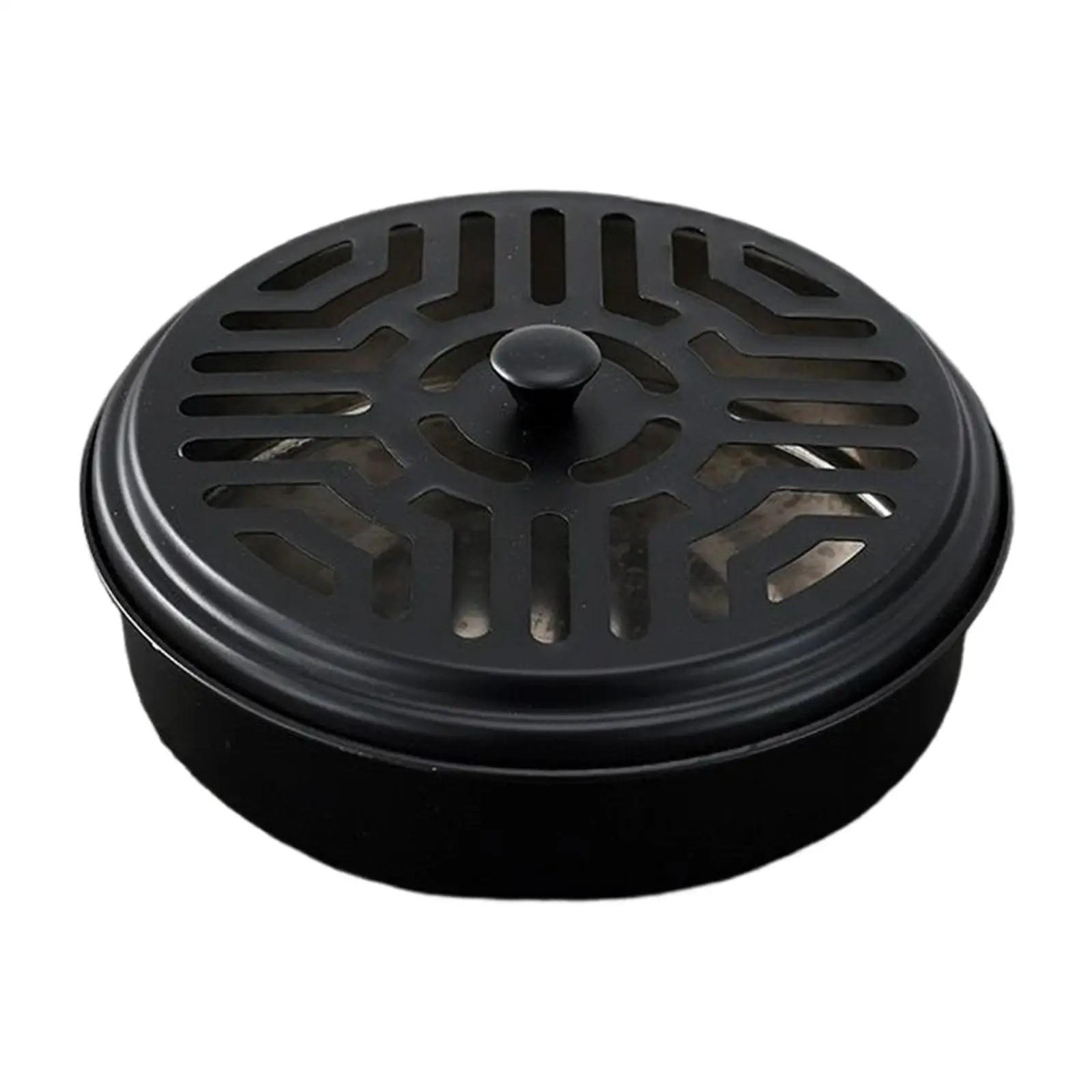 Mosquito Coil Box Case with Lid Incense Burner Plate for Camping Outdoor Use