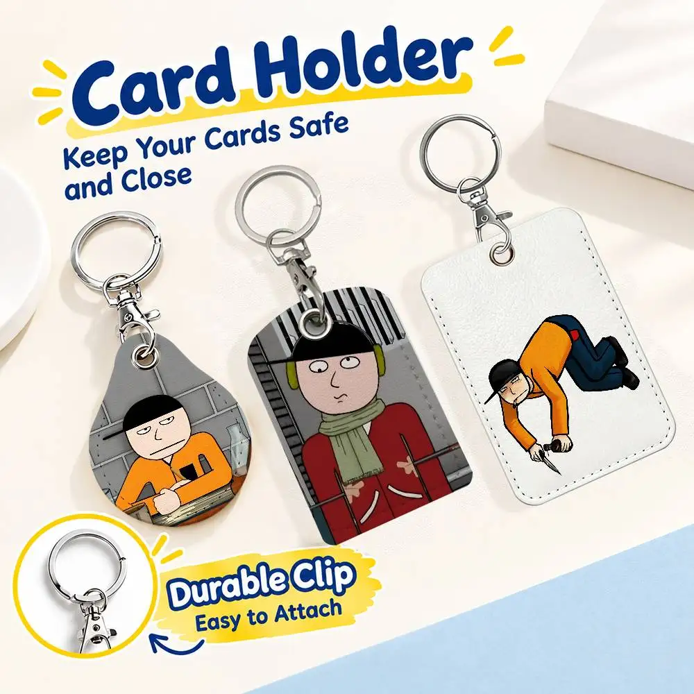 FOR Kevin Spencer Card Holder Men And Womenn Universal Antirust Keychain Learther Access Drop Key Tag Ring
