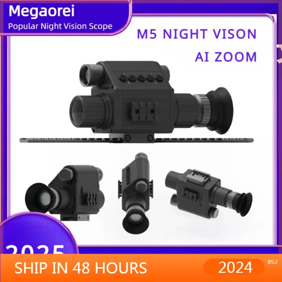 

CameraMegaorei M5 Day Night Wildlife Tactical HD1080P Hunting Camera 2025 New Night Vision Scope With Laser 850nm Or 940nm IR Mo