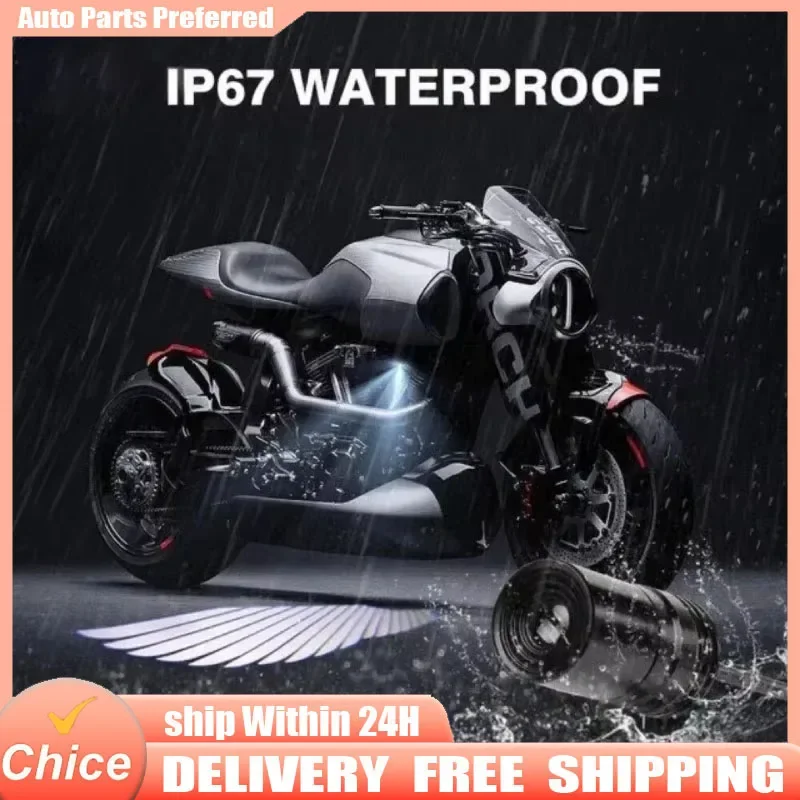 2pcs Motorcycle LED Floor Light Modification Decorative Light Blanket Wing Laser Projection Light Angel Wing Laser Light