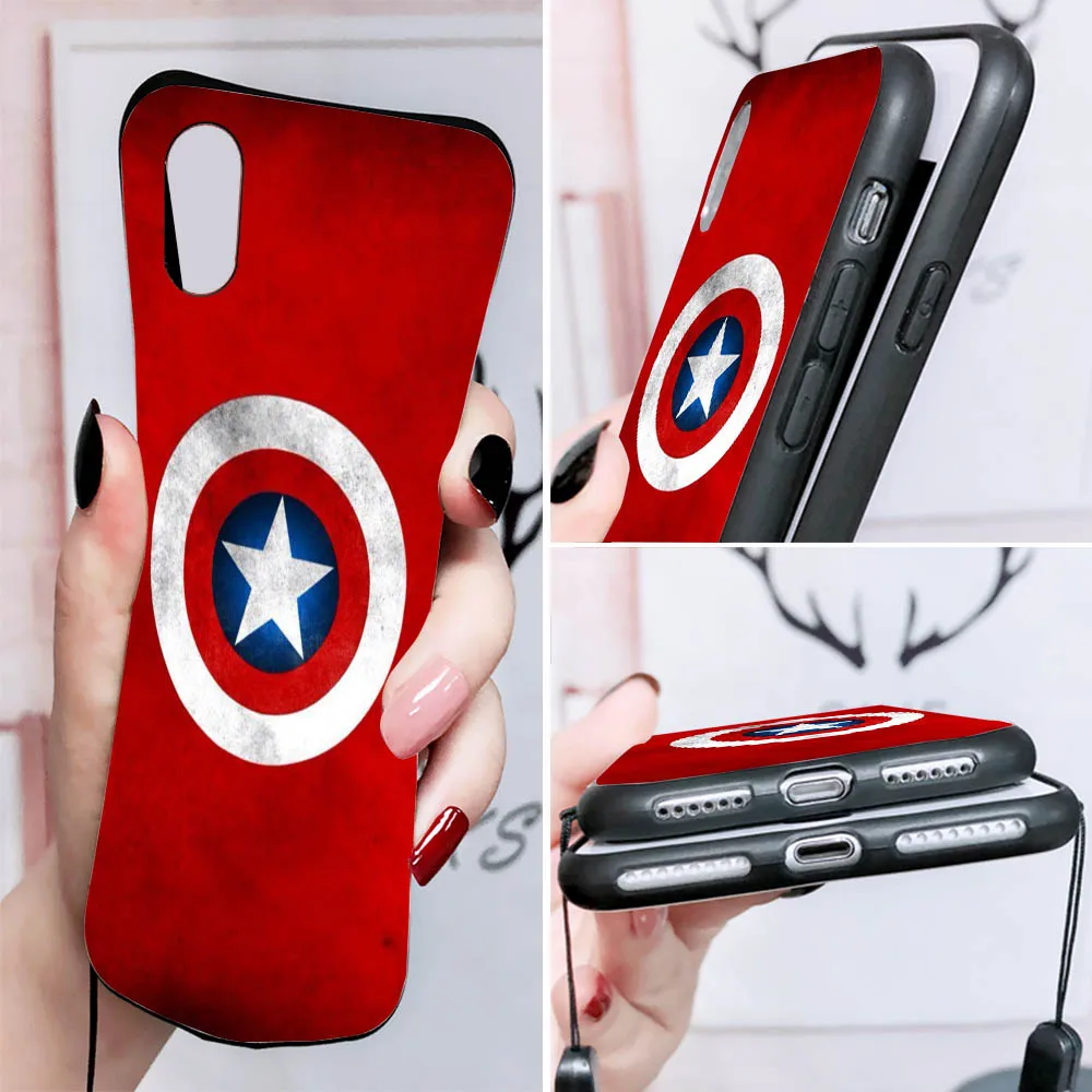 Marvel Cover for Samsung A03 A03S A13 A33 A53 A73 A01 A11 A21S A31 A51 A71 Black Phone Case